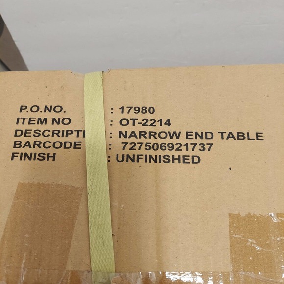 Whitewood Industries End Table Unfinished White Wash Storage Drawer 25 in. H - Picture 6 of 10